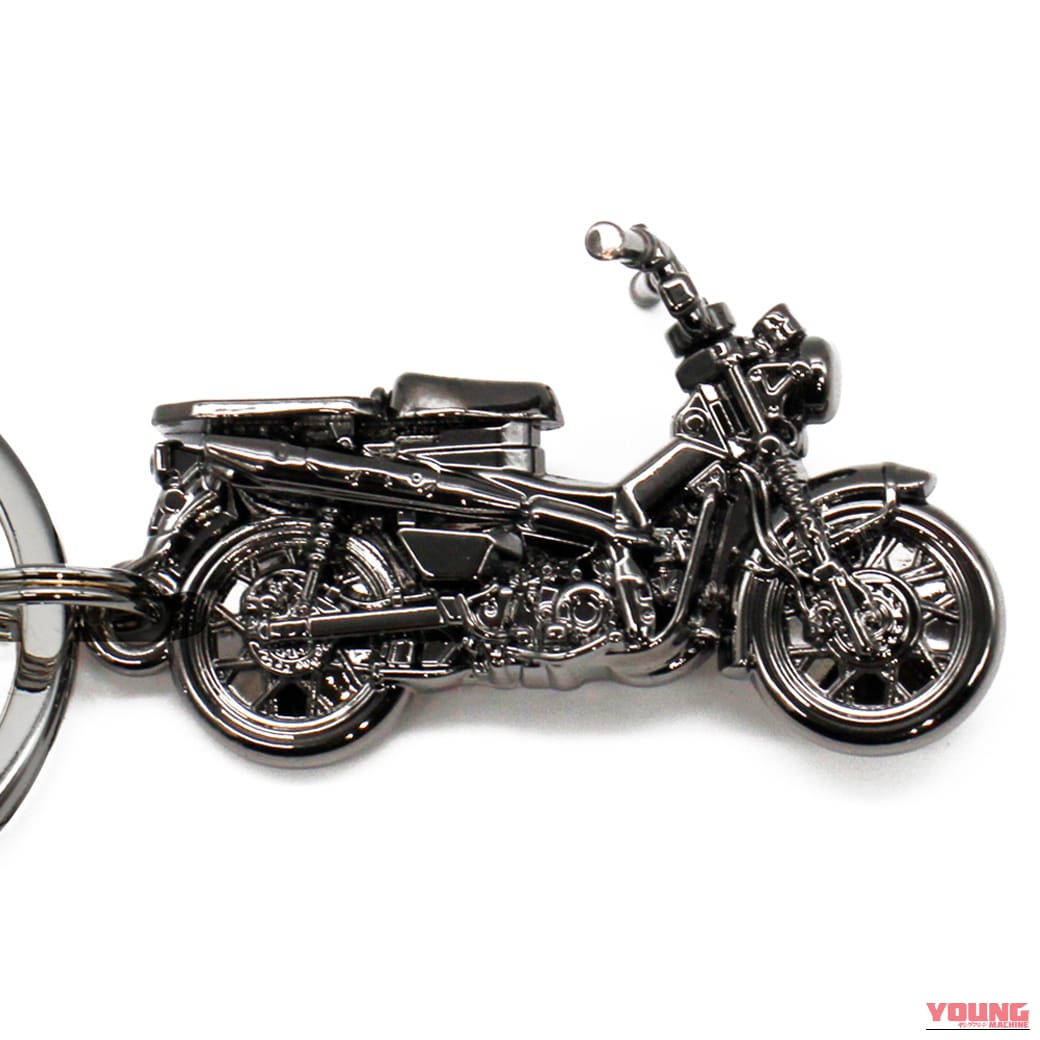 CAMSHOP JP Honda ハンターカブ CT125 キーチェーン BLACK EDITION|即完売モデルが黒の装いで復活。愛車のCT125ハンターカブに添えたい、1000個限定の重厚3Dメタルキーチェーンが一般販売開始