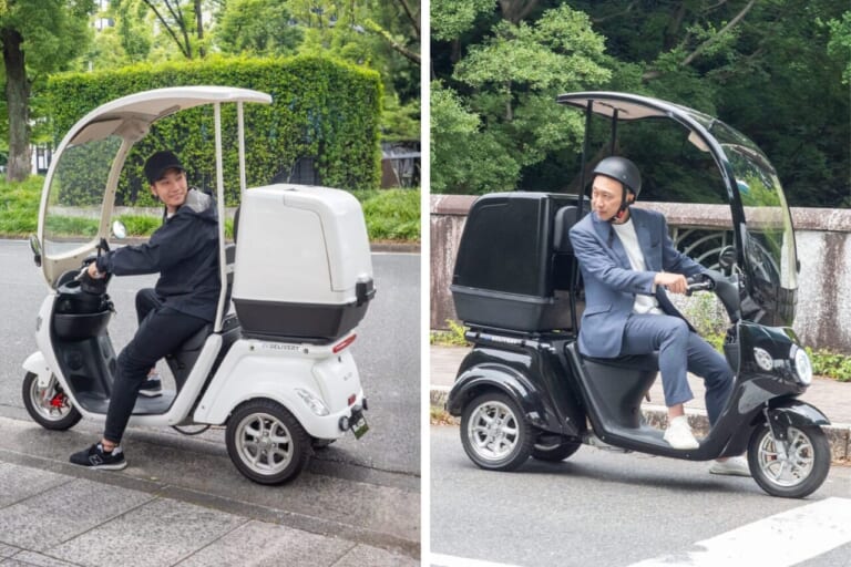 BLAZE EV DELIVERY|圧倒的にオトクでハイテク。ガジェット好きの心をくすぐるスマホ管理可能な「コネクティッド3輪EVバイク」登場【屋根付きトライク】