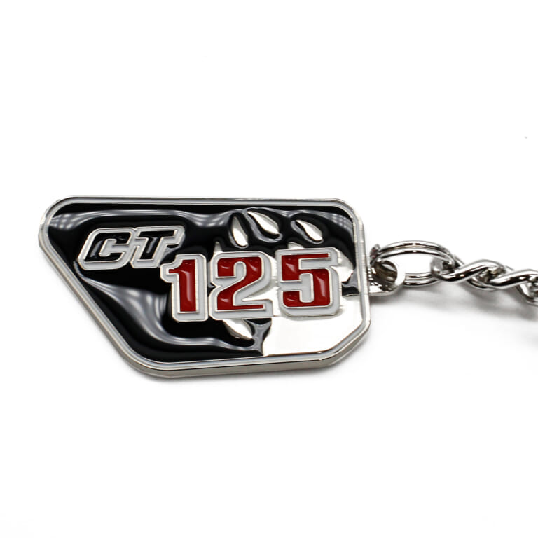 CAMSHOP JP Honda ハンターカブ CT125 キーチェーン BLACK EDITION|即完売モデルが黒の装いで復活。愛車のCT125ハンターカブに添えたい、1000個限定の重厚3Dメタルキーチェーンが一般販売開始