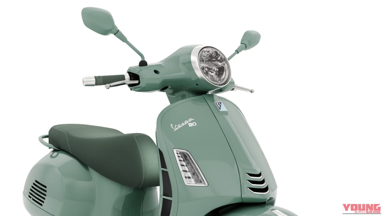 VESPA GTS 80TH｜街角の視線を独り占め! 専用装備と伝統カラーがもたらす、至福のスクーター。ベスパ生誕80年の集大成「GTS 80TH」登場【水冷278ccエンジン】