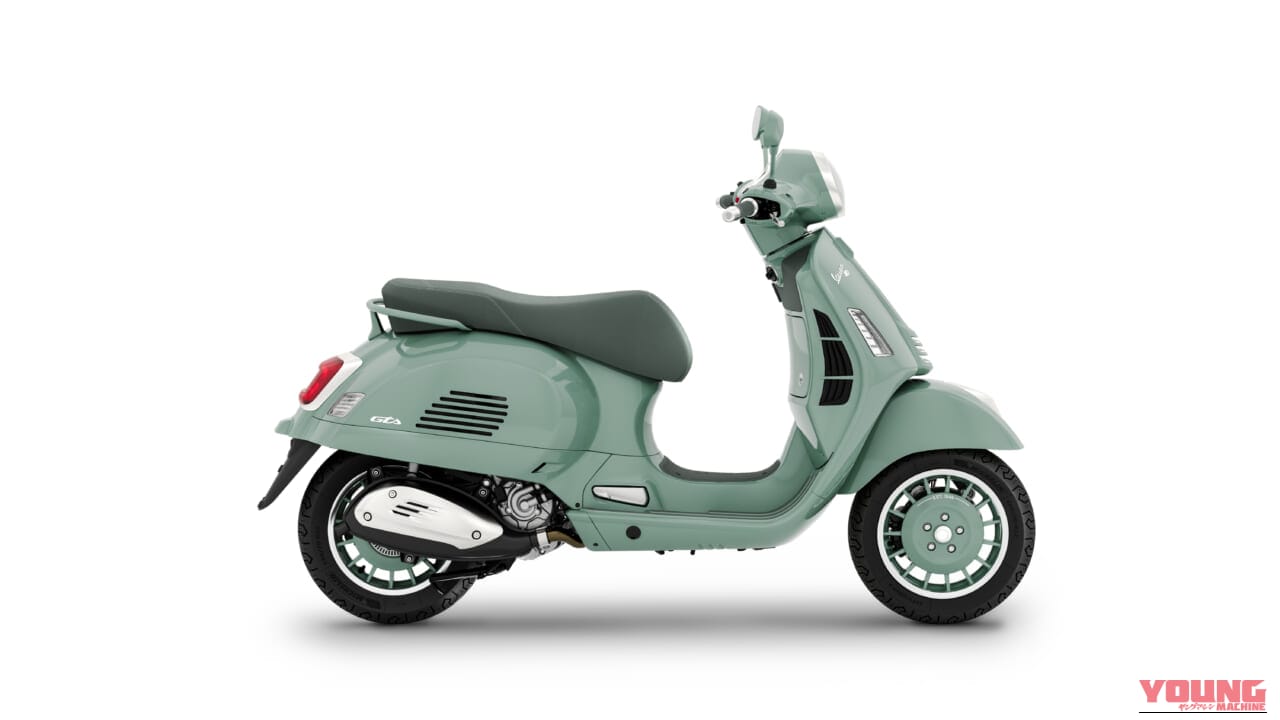 VESPA GTS 80TH｜街角の視線を独り占め! 専用装備と伝統カラーがもたらす、至福のスクーター。ベスパ生誕80年の集大成「GTS 80TH」登場【水冷278ccエンジン】