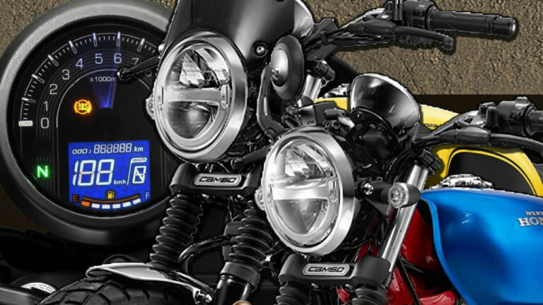 新車で約20万!? 足つき抜群で毎日乗りたくなる本格レトロ「CGX150」|ヤングマシン4月の人気記事TOP10! 配線不要ドラレコに伝説のイオタの謎、破格の軽量レトロ250ccモデル等が熱い視線を集める