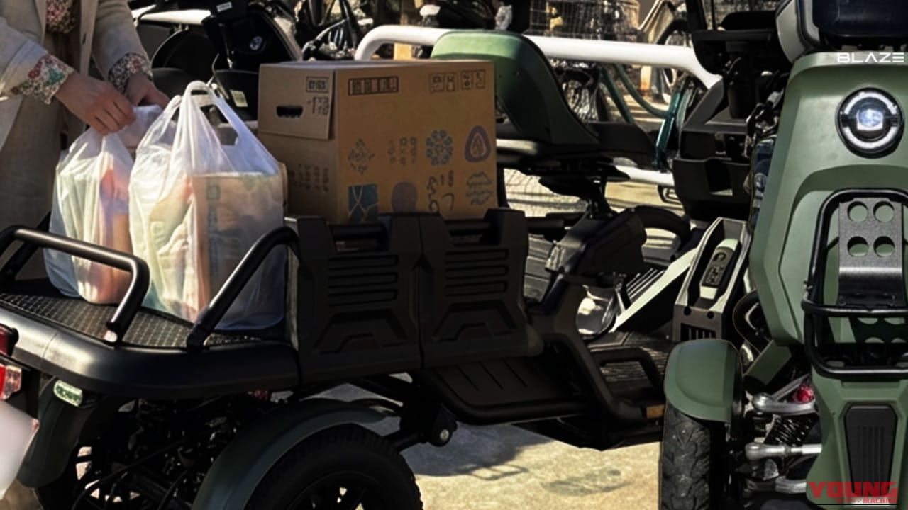 カゴ2個分の荷物も余裕で坂道もスイスイ! 免許不要の4輪モビリティ「ブレイズe-CARGO」があればで毎日のスーパー通いが圧倒的に楽しくなる【新型特定原付】