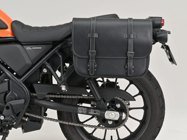 デイトナ サドルバッグサポート（ベルトループ一体型） CL250/500（'23～'25）/ 左側専用【EX-TOUCH対応】｜旅の荷物問題に終止符を。CL250/500の可能性を広げる、巻き込みの不安をゼロにする「ベルトループ一体型」ドルバッグサポートが登場