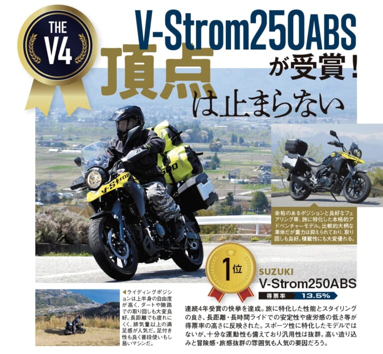 Vストローム250|【祝!ツーリング・バイク・オブ・ザ・イヤー 2025受賞!】SUZUKI V-Strom250の魅力に迫る