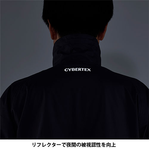 RY7003 スクーター ストレッチレインコート|ストレッチ防水透湿素材で着心地の軽い&コンパクトで持ち運びが便利なレインウエア