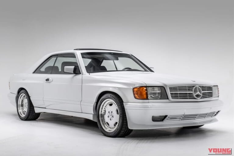 1986年式 AMG500 SEC 6.0 パールホワイト|「ひょえ〜コレめちゃカッコいい…」おじさん感涙のバブル期のAMGスペシャルカー。激レア色がシブすぎ! こんな極上モデルもう二度と出てこないかも。