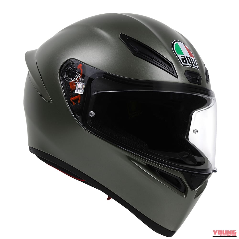 AGV K1 S (ASPHALT GREY) ｜AGV『K1 S』に日本専用ソリッドカラー5色が追加！3万円台の高コスパフルフェイス