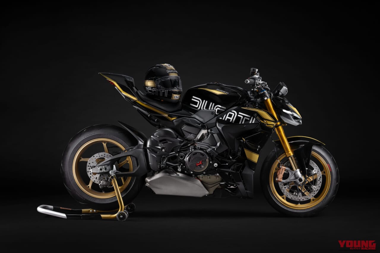 DUCATI Streetfighter V4 S 100｜【世界各100台限定】ひと目で心奪われるチェンテナリオ・ブロンゾの輝きをガレージに。ドゥカティ100年を象徴する10の宝石「Collezione 100」コレクションが登場