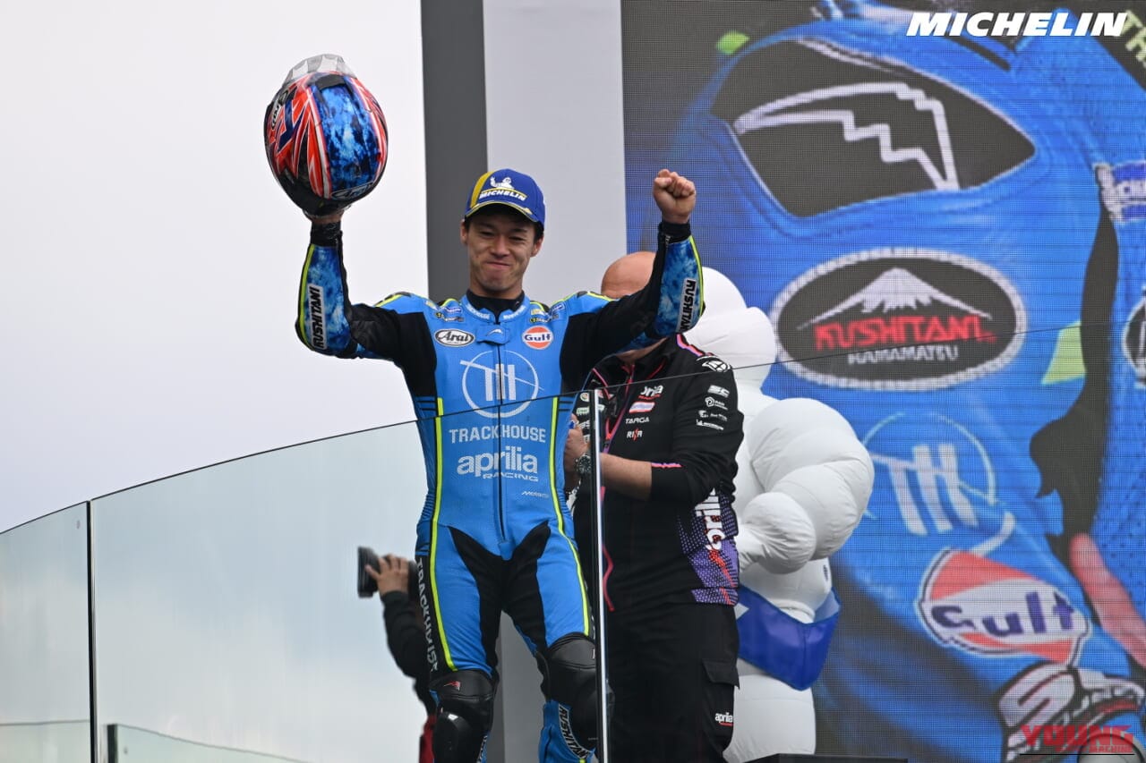 MotoGPライダー「小椋藍」最高峰で初表彰台!14年ぶりの快挙と「覚醒」の真相。快挙の原動力は、タイヤマネージメントの賜物にあらず【ノブ青木の上毛グランプリ新聞Vol.43】