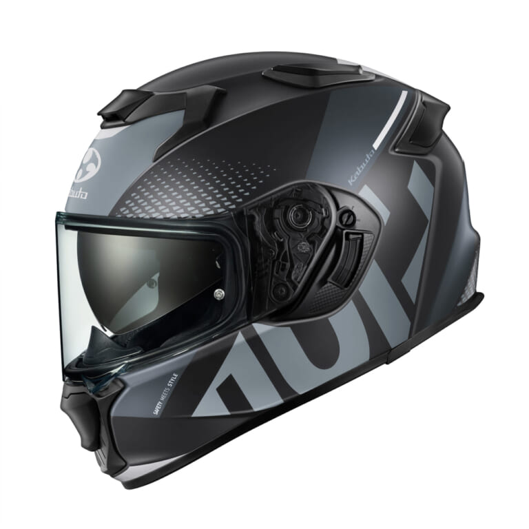 Kabuto KAMUI-5 VELTA (Black Gray)｜【Kabuto】人気フルフェイス『KAMUI-5』に新グラフィック「VELTA」登場！全3色展開
