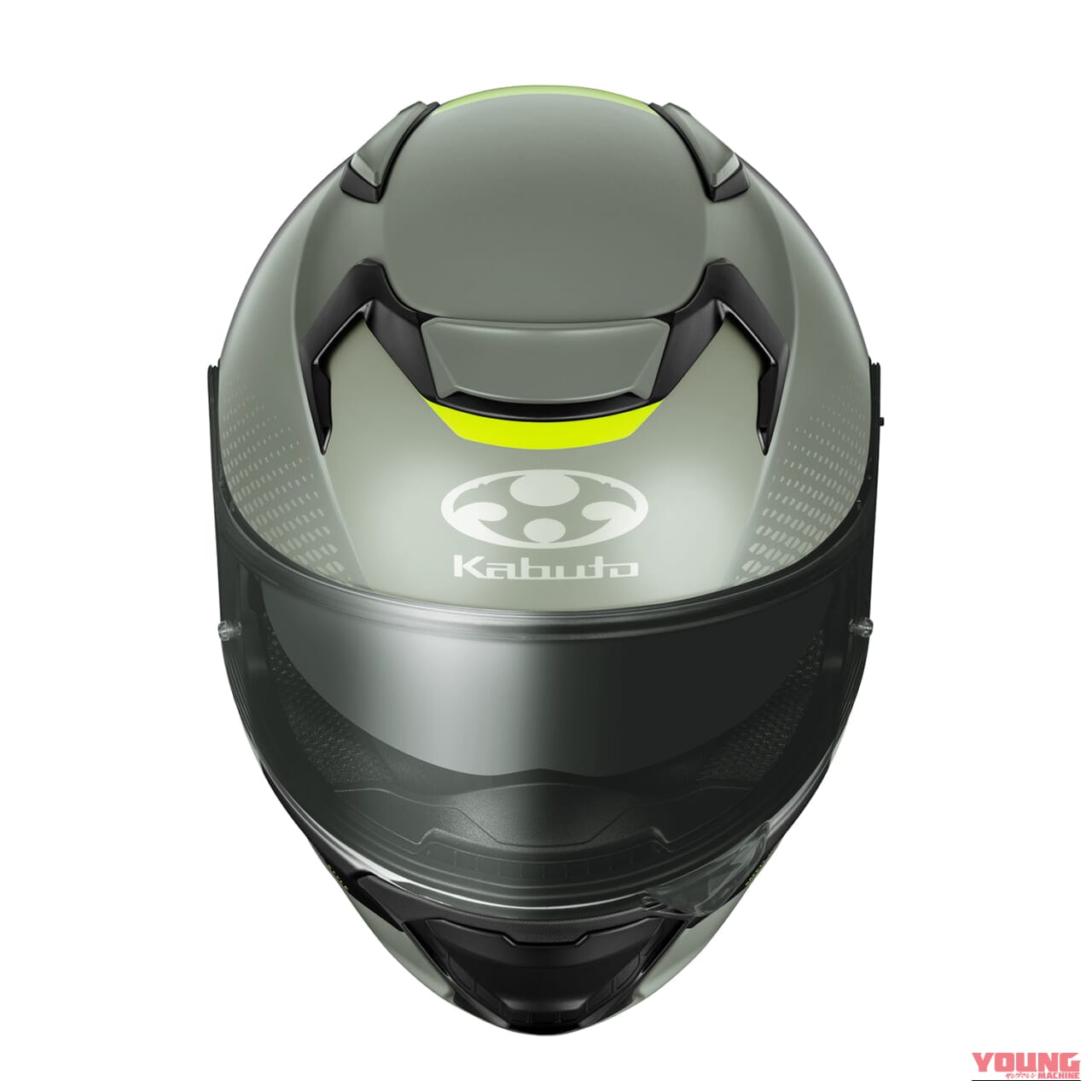 Kabuto KAMUI-5 VELTA (Olive Yellow)｜【Kabuto】人気フルフェイス『KAMUI-5』に新グラフィック「VELTA」登場！全3色展開