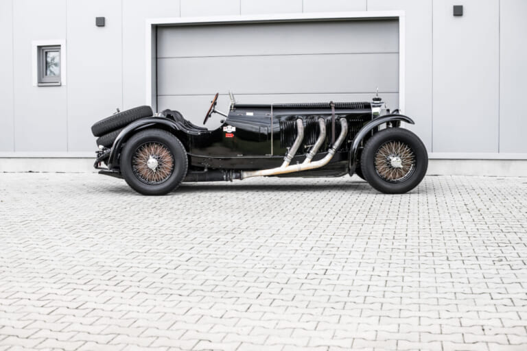 1929年 ジンデルフィンゲン ダイムラー製造 ベンツ メルセデス・ベンツSSK 右側面｜「実車はこんな感じなんだ…」ルパン三世が飛び乗ろうとしてズッコケるクラシックカー、98年前のメルセデスベンツSSKを紹介。