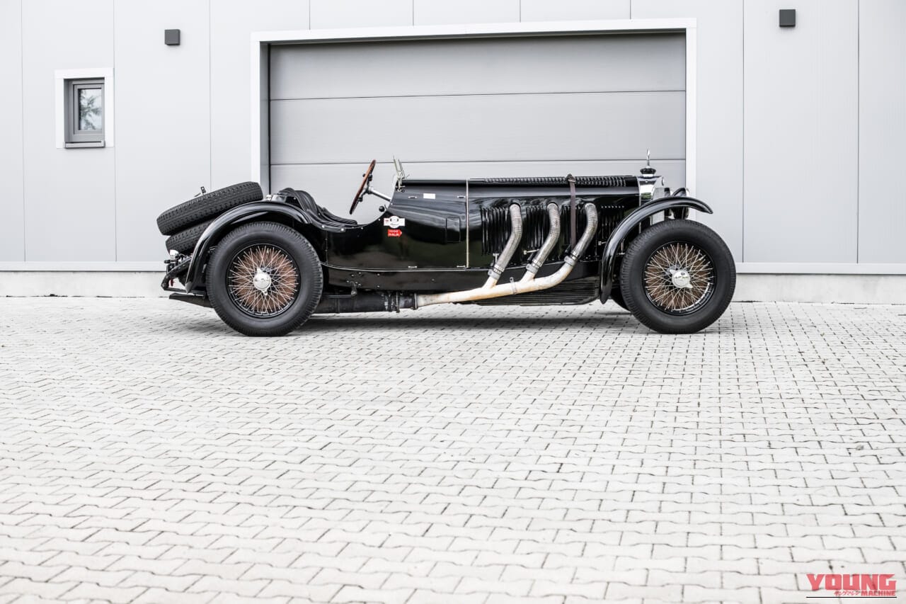 1929年 ジンデルフィンゲン ダイムラー製造 ベンツ メルセデス・ベンツSSK 右側面|「実車はこんな感じなんだ…」ルパン三世が飛び乗ろうとしてズッコケるクラシックカー、98年前のメルセデスベンツSSKを紹介。