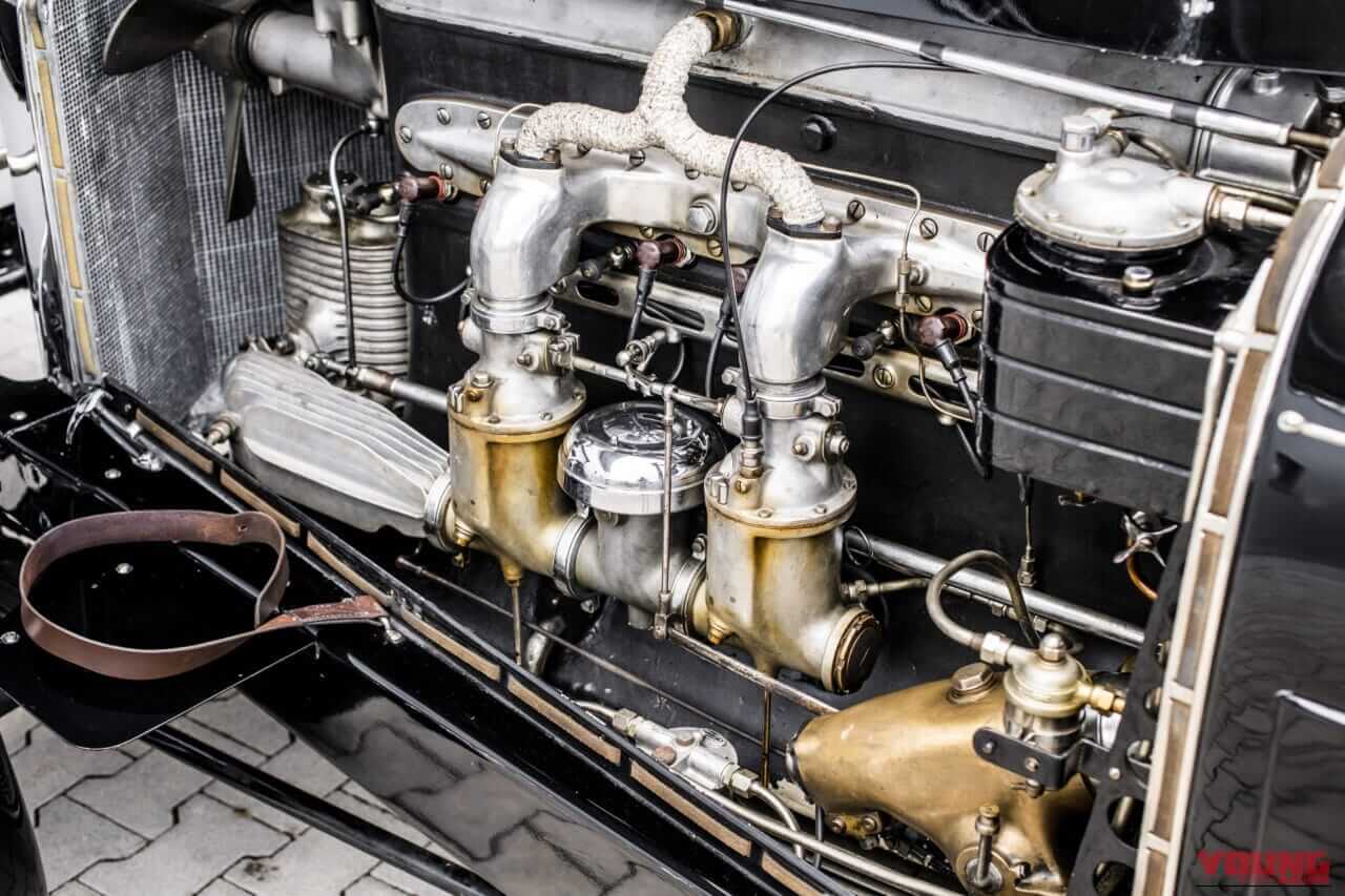 1929年 ジンデルフィンゲン ダイムラー製造 ベンツ メルセデス・ベンツSSK エンジン|「実車はこんな感じなんだ…」ルパン三世が飛び乗ろうとしてズッコケるクラシックカー、98年前のメルセデスベンツSSKを紹介。