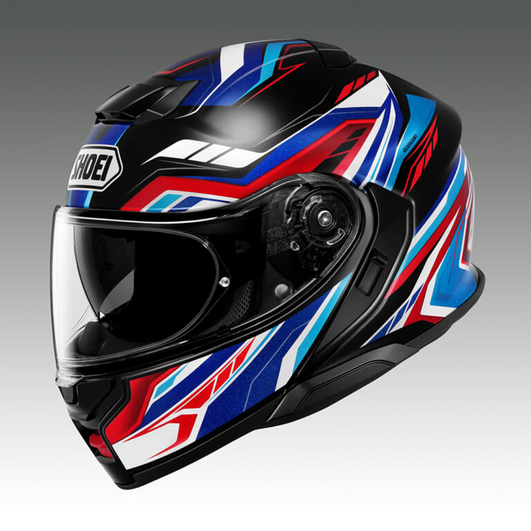 SHOEI NEOTEC 3 VORYX(BLUE/RED)|SHOEIの最高峰システムヘルメット「NEOTEC3」に待望の新グラフィック『ヴォリックス』登場!