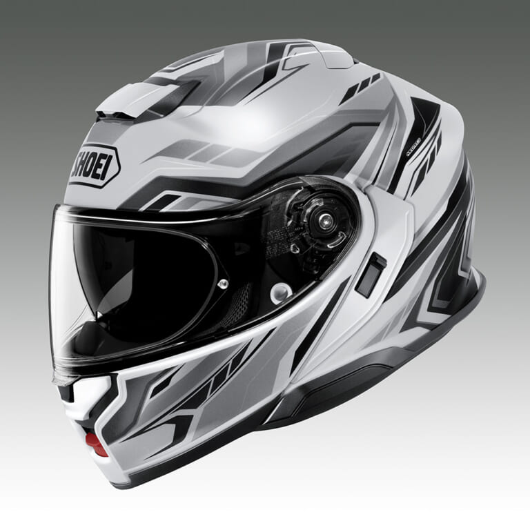 SHOEI NEOTEC 3 VORYX(WHITE/SILVER)｜SHOEIの最高峰システムヘルメット「NEOTEC3」に待望の新グラフィック『ヴォリックス』登場！