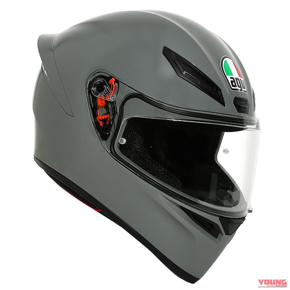 AGV K1 S (RESIA GREY)|AGV『K1 S』に日本専用ソリッドカラー5色が追加!3万円台の高コスパフルフェイス