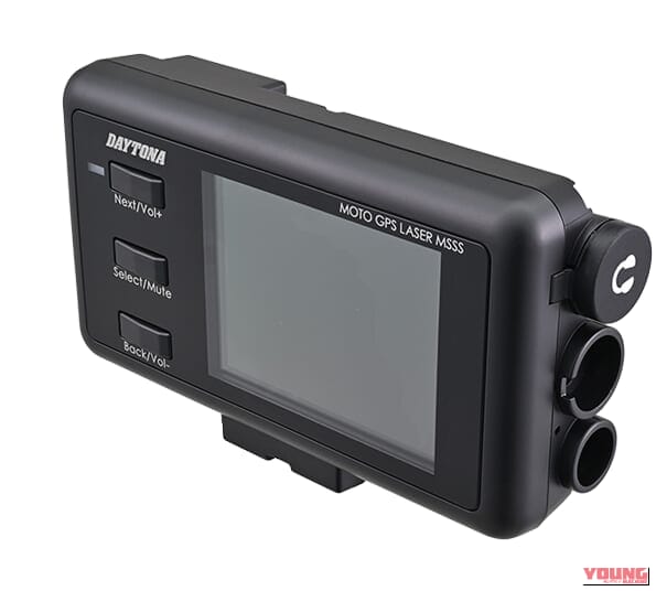 デイトナ MOTO GPS LASER 本体｜「もうコレ1台あればOKでしょ」あらゆる車種に取り付け可能。最新データに無料アップデート可能！多彩な待受画面も魅力のMOTO GPS LASERを紹介