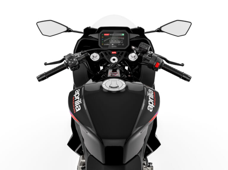 Apliria RS 457|装備重量わずか175kgで、本格スペックと乗りやすさを両立。アプリリア「RS 457」新色とGPレプリカが登場【Aprilia新型スーパースポーツ】