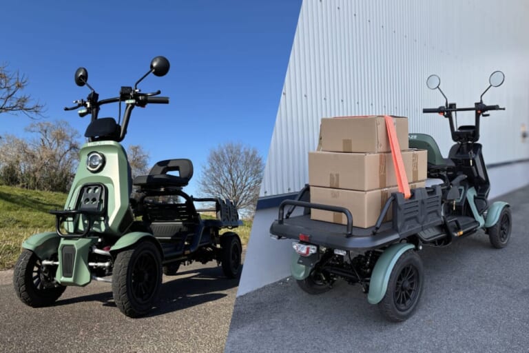 BLAZE E CARGO｜荷物も積めて安定感抜群。“小さな軽トラ”ブレイズ イーカーゴの航続距離を100kmに向上させる追加バッテリーが登場