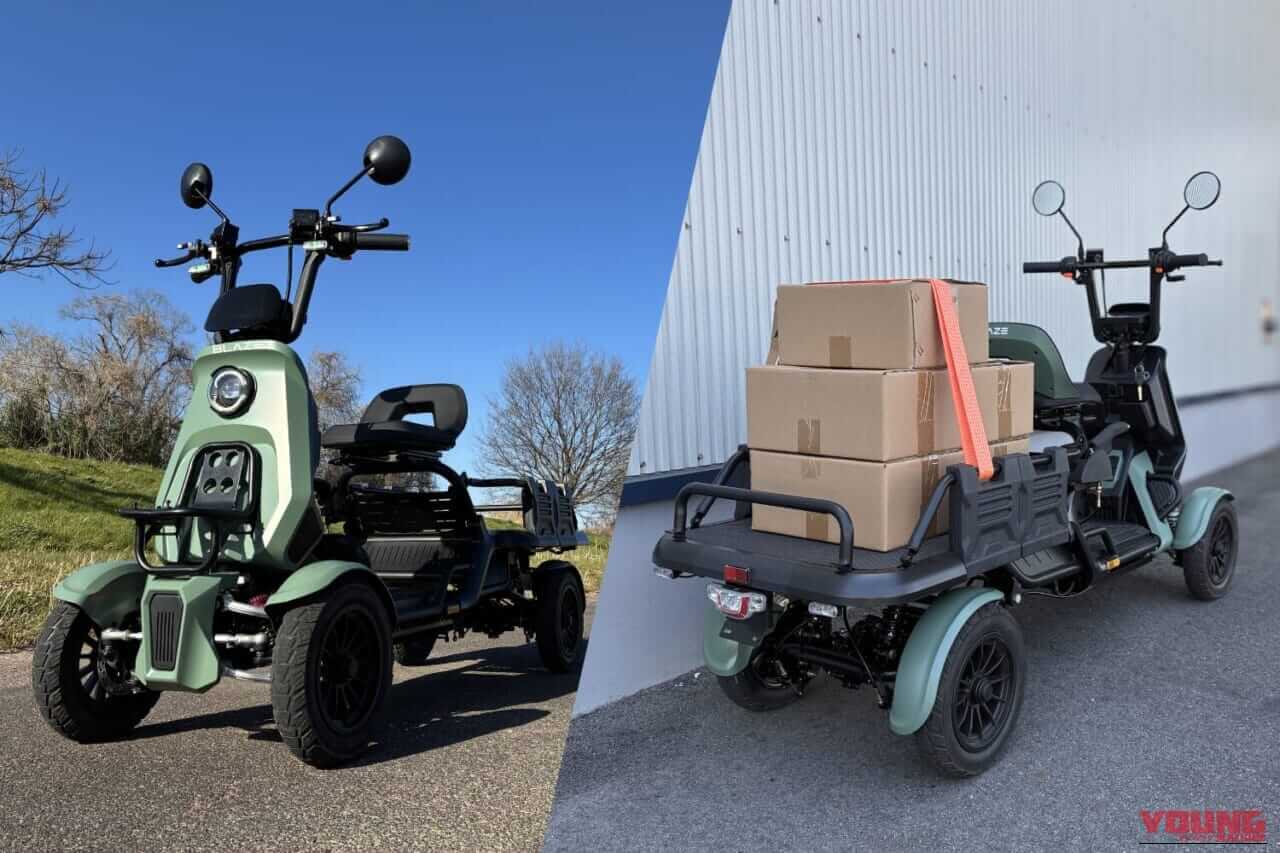 BLAZE E CARGO｜荷物も積めて安定感抜群。“小さな軽トラ”ブレイズ イーカーゴの航続距離を100kmに向上させる追加バッテリーが登場