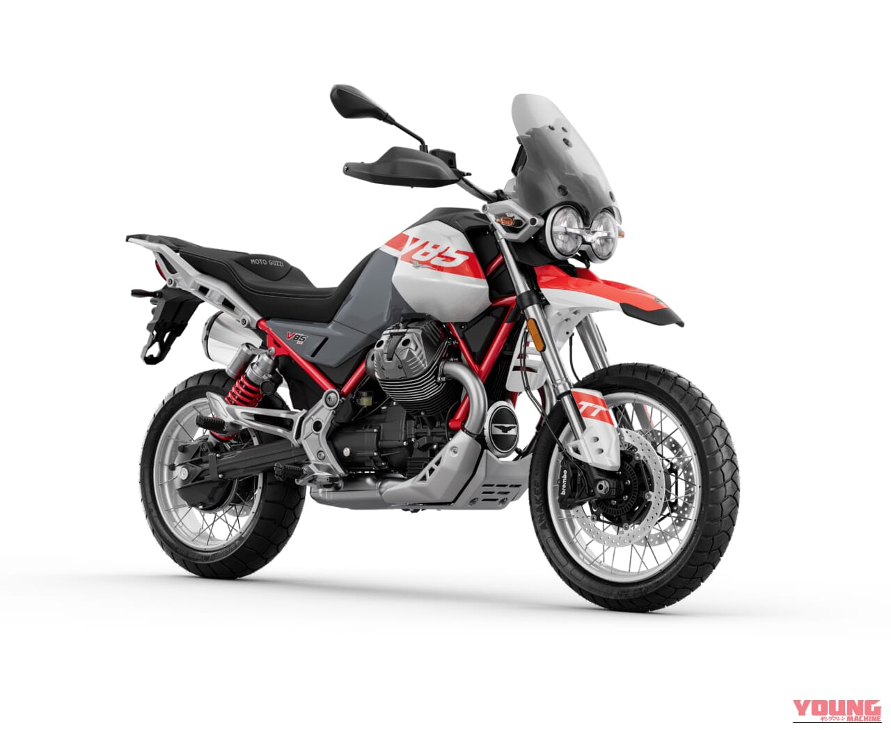 Motoguzzi V85TT|【モトグッツィ新型】伝統の縦置きVツインに可変バルブ搭載。アドベンチャー疲れの大人へ。最新V85TTの「ちょうどいい」サイズ感と極上新色が休日の旅を変える