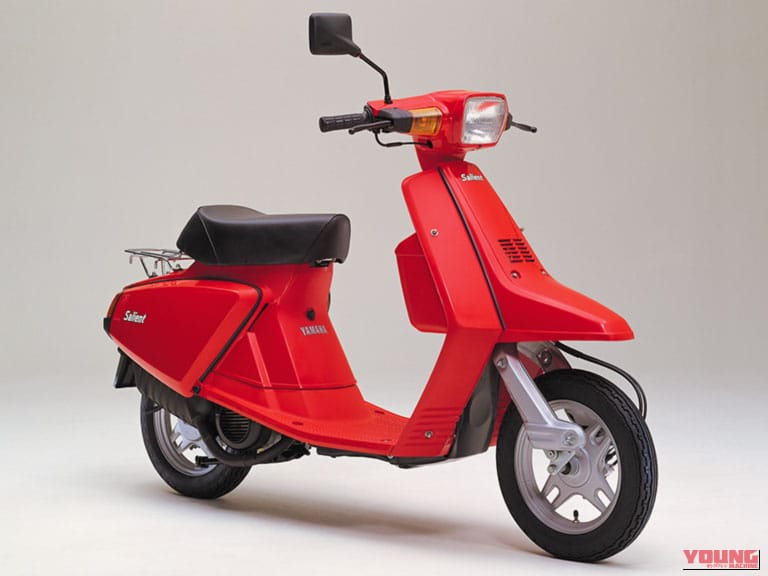 1982 YAMAHA SALIENT｜「ラッタッタ」にマイケル、さんまも！昭和の原付スクーター黄金期が熱すぎた。今思えば「HY戦争」って50ccを大きく進化させたよね