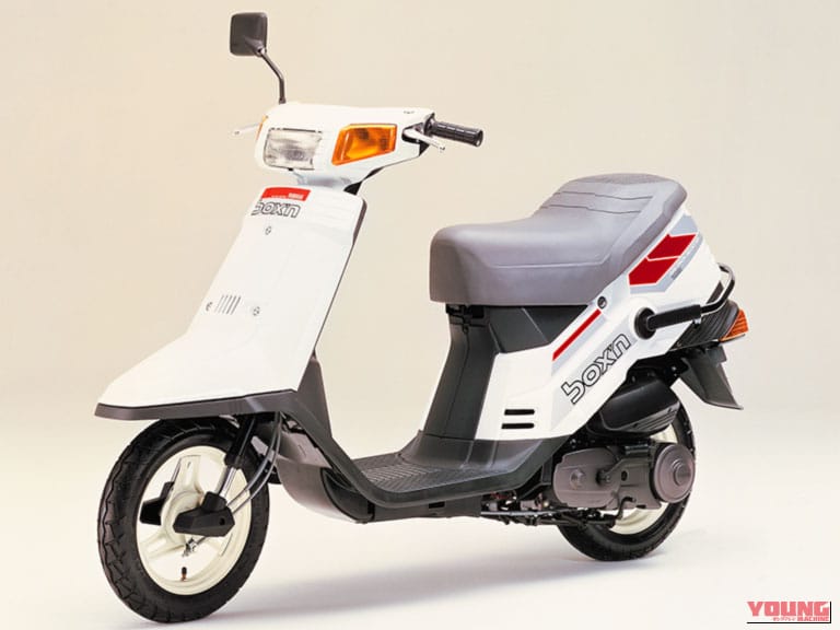 1985 YAMAHA BOX’N｜「ラッタッタ」にマイケル、さんまも！昭和の原付スクーター黄金期が熱すぎた。今思えば「HY戦争」って50ccを大きく進化させたよね