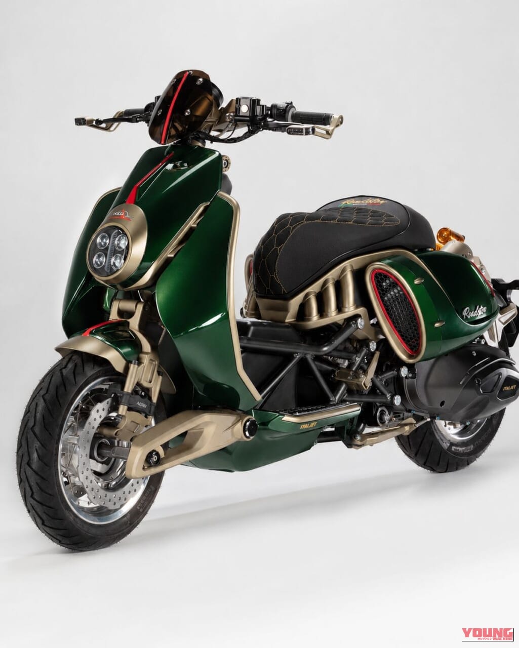 ITALJET Roadster 400 Founders Edition｜「美しすぎる…」わずか46分で完売。日本からも注文が殺到した、通勤の憂鬱を吹き飛ばす一生モノ・イタリアンスクーターの圧倒的存在感【Roadster 400Founders Edition】