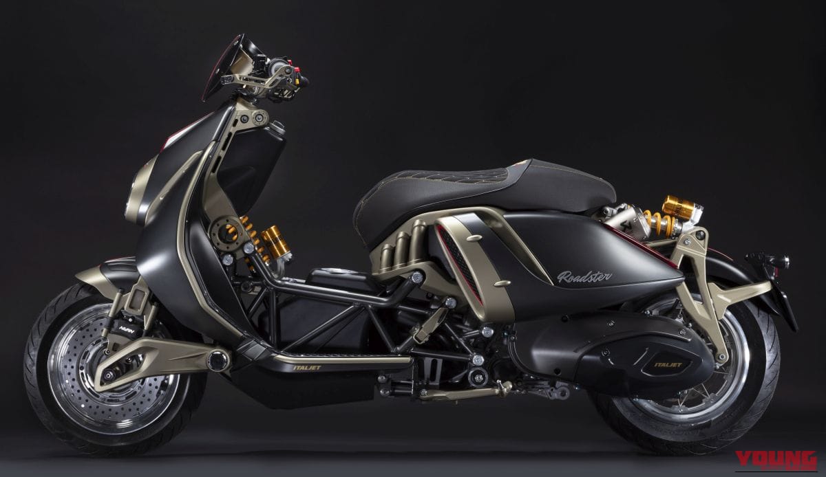ITALJET Roadster 400 Founders Edition｜「美しすぎる…」わずか46分で完売。日本からも注文が殺到した、通勤の憂鬱を吹き飛ばす一生モノ・イタリアンスクーターの圧倒的存在感【Roadster 400Founders Edition】