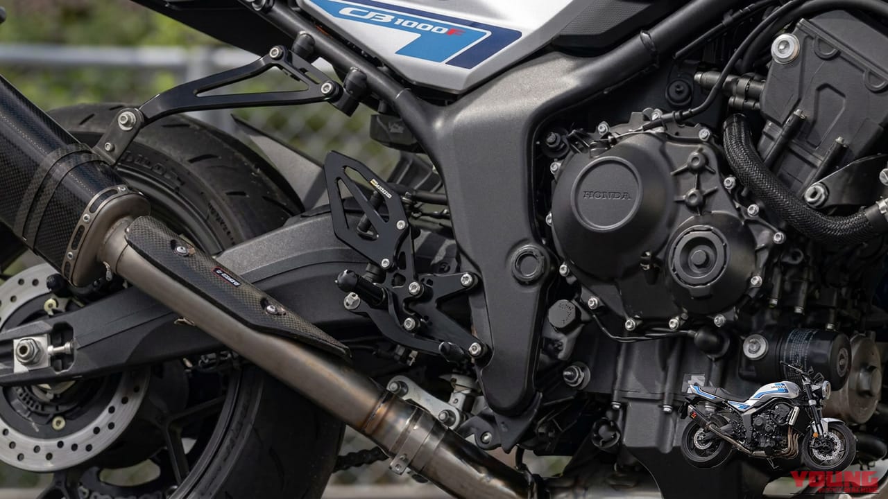 現代に蘇った「F」を思いのままに操る。ウッドストックがCB1000F/SEに捧ぐ、機能美に満ちたバックステップキット登場【HONDAカスタム】