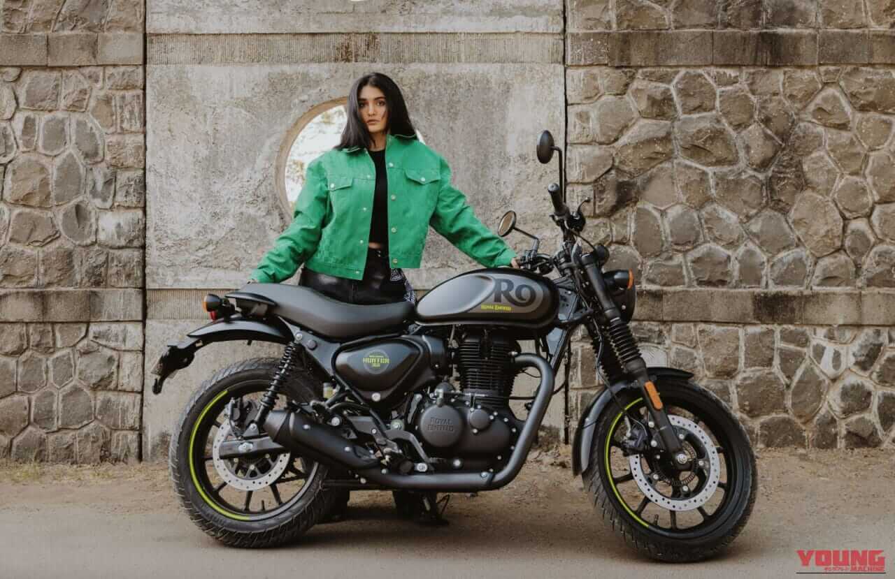 ROYALENFIELD HUNTER 350｜ストリートに映えるネオンイエロー! 65万100円で手に入る極上の相棒クルーザー・ロイヤルエンフィールド「HUNTER 350」に斬新な新色が追加