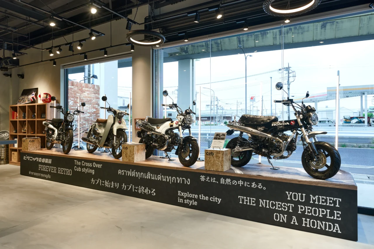 ただのバイク屋じゃない! パーツ選びから取り付け、アパレルまで。ホンダが提案する原付二種カスタムの新しい遊び場「Cub HOUSE」|ただのバイク屋じゃない! パーツ選びから取り付け、アパレルまで。ホンダが提案する原付二種カスタムの新しい遊び場「Cub HOUSE」