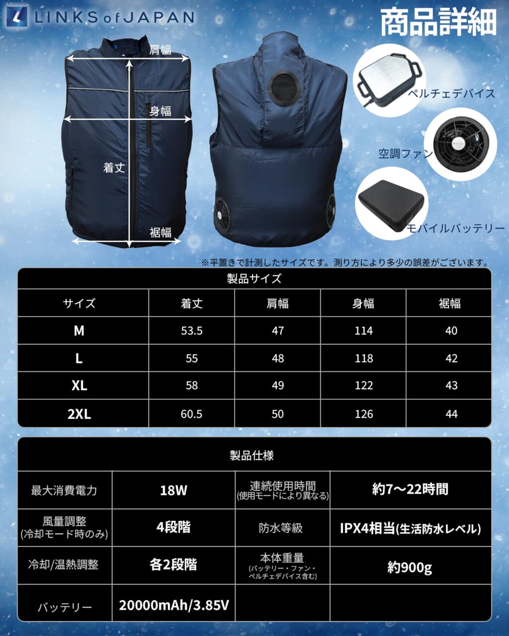 冷暖BODY サーモベスト｜【LINKS】これぞ、ライダーの夏を変える“本気”の最強の冷却アイテム群だ！