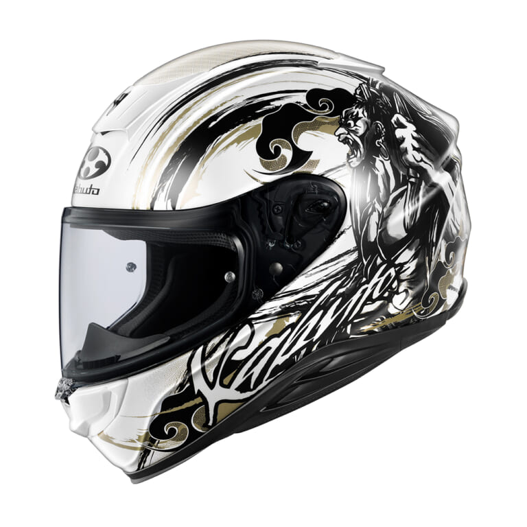 AEROBLADE-6 RIKZAR PearlWhiteGold|空力性能×和の守護神!Kabuto『AEROBLADE-6 RIKZAR』新登場。コミック風の「阿吽」デザインがライダーを厄災から守る?