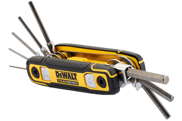 DEWALT 折りたたみ式六角レンチセット DWHT70267|「もうコレ1つあればOKじゃん…」プロの現場から生まれたガチスペックモデルが新登場! 本格仕様なのに価格設定がリーズナブルすぎる…!