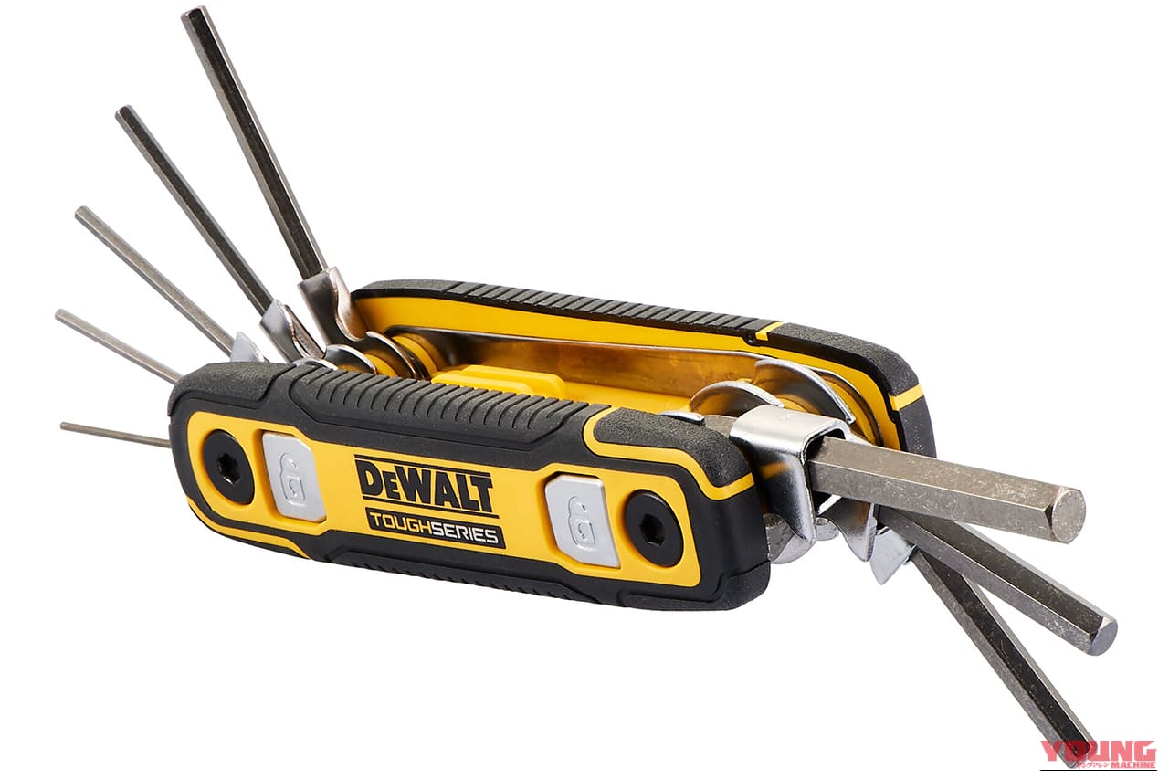 DEWALT 折りたたみ式六角レンチセット DWHT70267|「もうコレ1つあればOKじゃん…」プロの現場から生まれたガチスペックモデルが新登場! 本格仕様なのに価格設定がリーズナブルすぎる…!