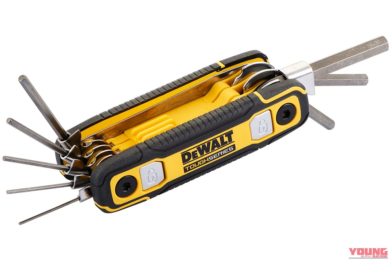 DEWALT 折りたたみ式六角レンチセット DWHT70267|「もうコレ1つあればOKじゃん…」プロの現場から生まれたガチスペックモデルが新登場! 本格仕様なのに価格設定がリーズナブルすぎる…!