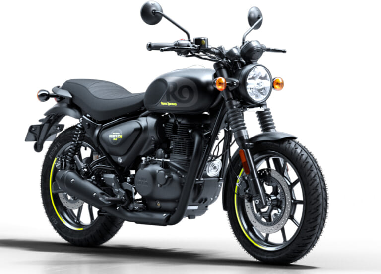 ROYALENFIELD HUNTER 350｜ストリートに映えるネオンイエロー! 65万100円で手に入る極上の相棒クルーザー・ロイヤルエンフィールド「HUNTER 350」に斬新な新色が追加