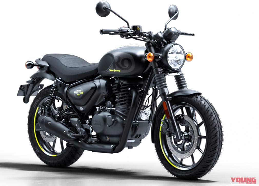 ROYALENFIELD HUNTER 350｜ストリートに映えるネオンイエロー! 65万100円で手に入る極上の相棒クルーザー・ロイヤルエンフィールド「HUNTER 350」に斬新な新色が追加