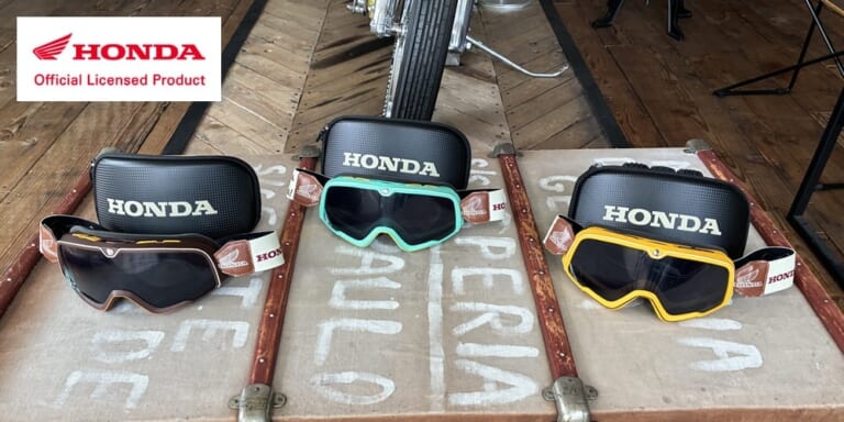 往年の名CMのアンサーを刻んだ、レインボーラインが目を引くホンダライセンス取得ゴーグルが登場。UVカットレンズと快適な装着感で目を守りながら、ノスタルジックなスタイルを楽しむ｜往年の名CMのアンサーを刻んだ、レインボーラインが目を引くホンダライセンス取得ゴーグルが登場。UVカットレンズと快適な装着感で目を守りながら、ノスタルジックなスタイルを楽しむ