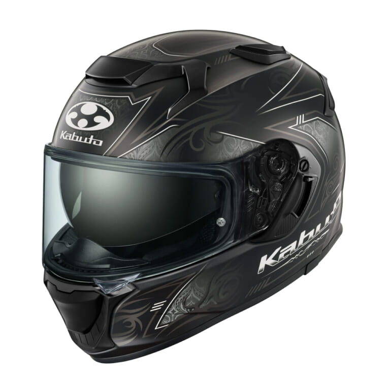 Kabuto KAMUI-5 NOTRA (FLAT BLACK)｜アンダー5万円で「涼しくて眩しくない」夏にぴったりなフルフェイス。Kabuto『KAMUI-5』の新グラフィックが6月発売へ