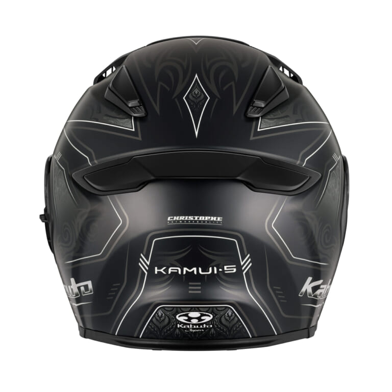 Kabuto KAMUI-5 NOTRA (FLAT BLACK)｜アンダー5万円で「涼しくて眩しくない」夏にぴったりなフルフェイス。Kabuto『KAMUI-5』の新グラフィックが6月発売へ