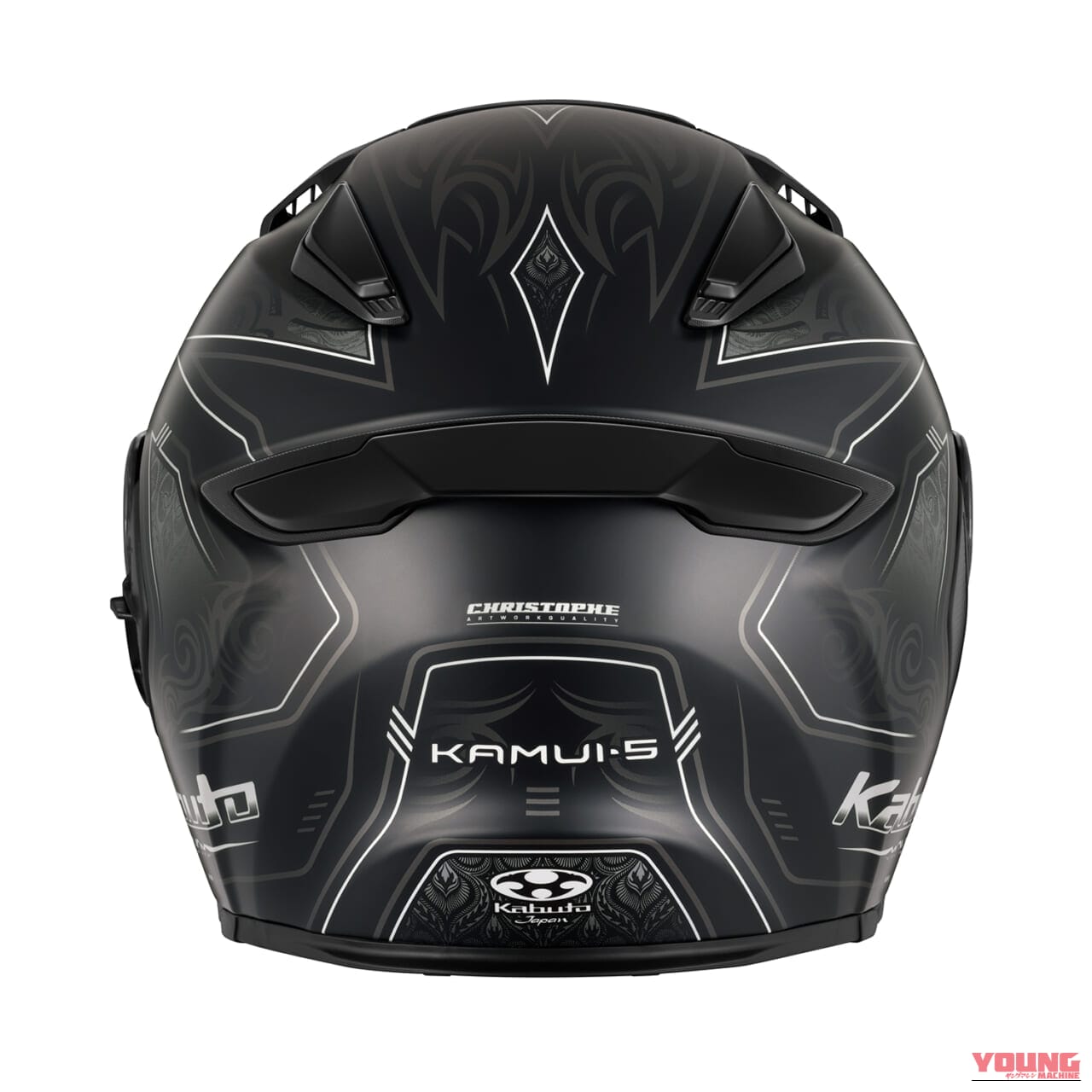 Kabuto KAMUI-5 NOTRA (FLAT BLACK)|アンダー5万円で「涼しくて眩しくない」夏にぴったりなフルフェイス。Kabuto『KAMUI-5』の新グラフィックが6月発売へ