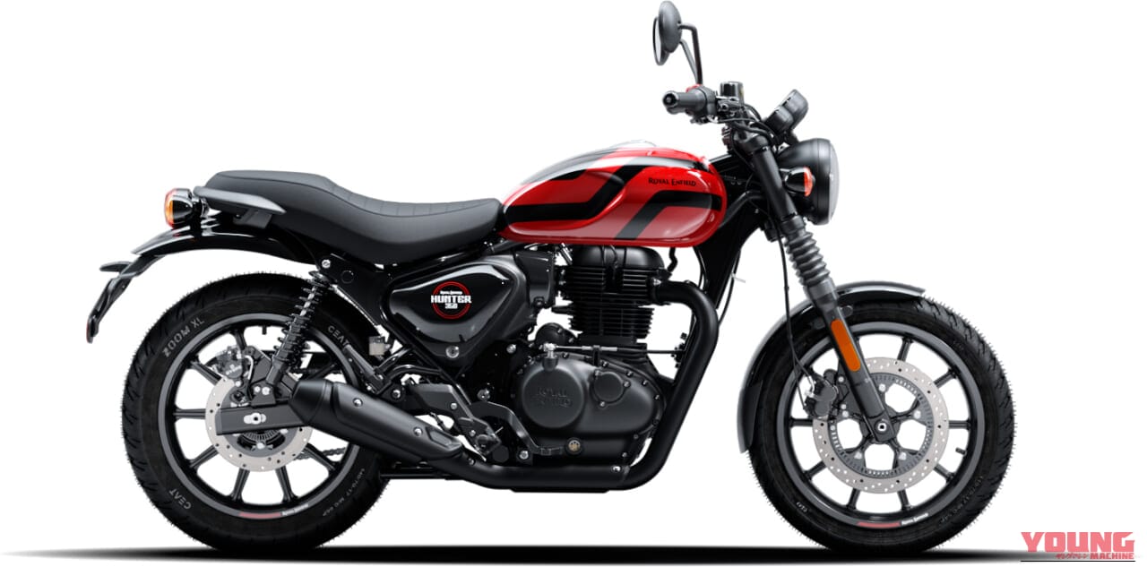 ROYALENFIELD HUNTER 350｜ストリートに映えるネオンイエロー! 65万100円で手に入る極上の相棒クルーザー・ロイヤルエンフィールド「HUNTER 350」に斬新な新色が追加