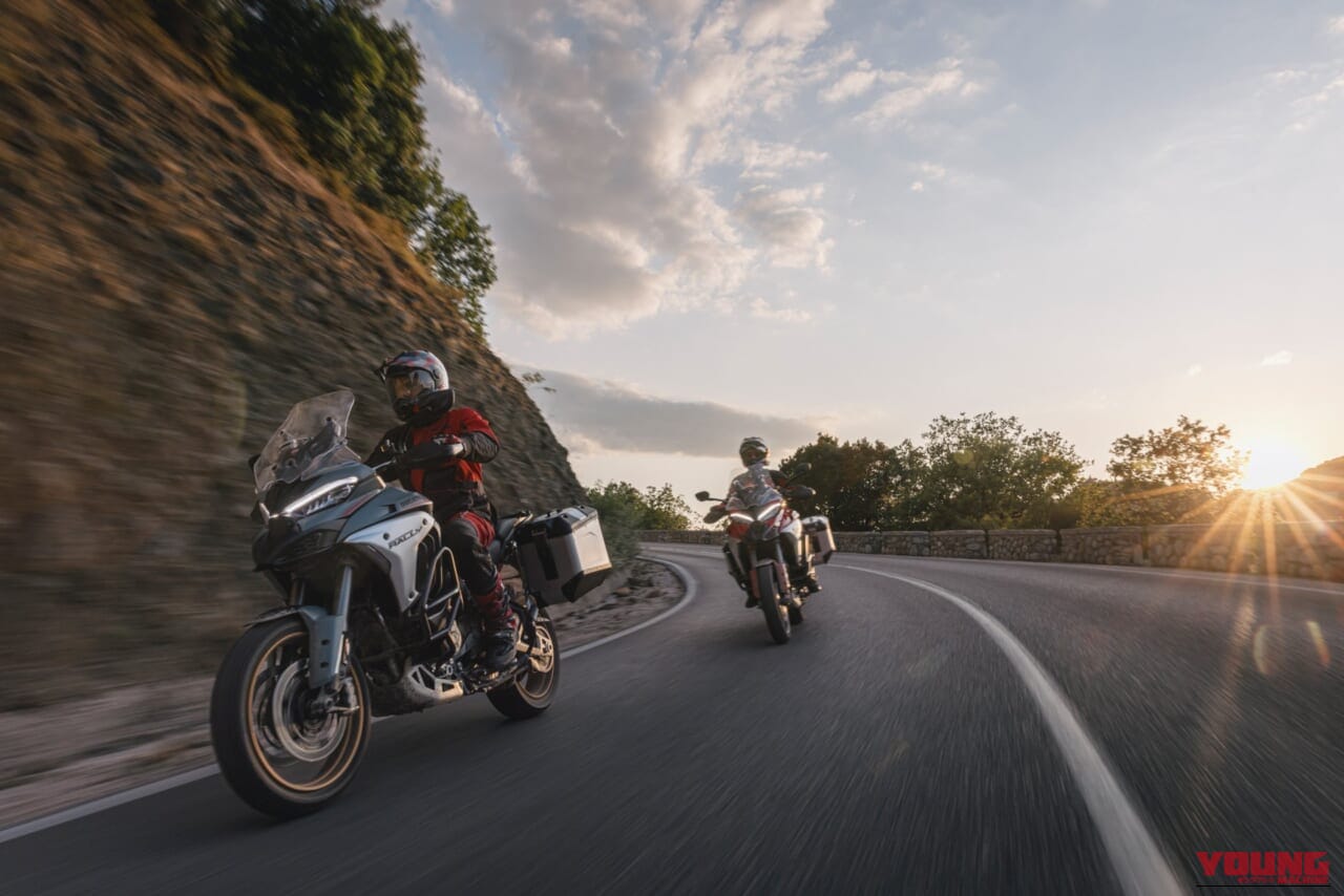 Ducati Multistrada V4 Rally|足つき良好×30Lタンクのラリーか、180馬力×乾式クラッチのRSか。 旅or走りを極めるドゥカティ新型アドベンチャー「ムルティストラーダ V4」シリーズ2026年モデルがいよいよ日本上陸