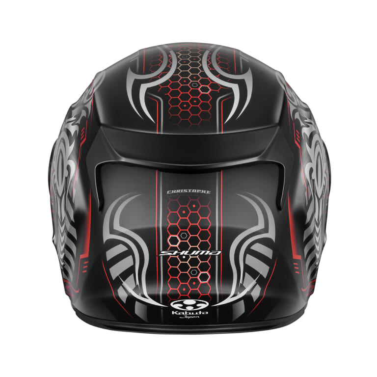 SHUMA SKALION Flat Black/Red|「涼しさ30秒」のSHUMAにサソリ柄降臨! Kabutoの新作ヘルメット『スカリオン』発売【4万円台の高コスパフルフェイス】