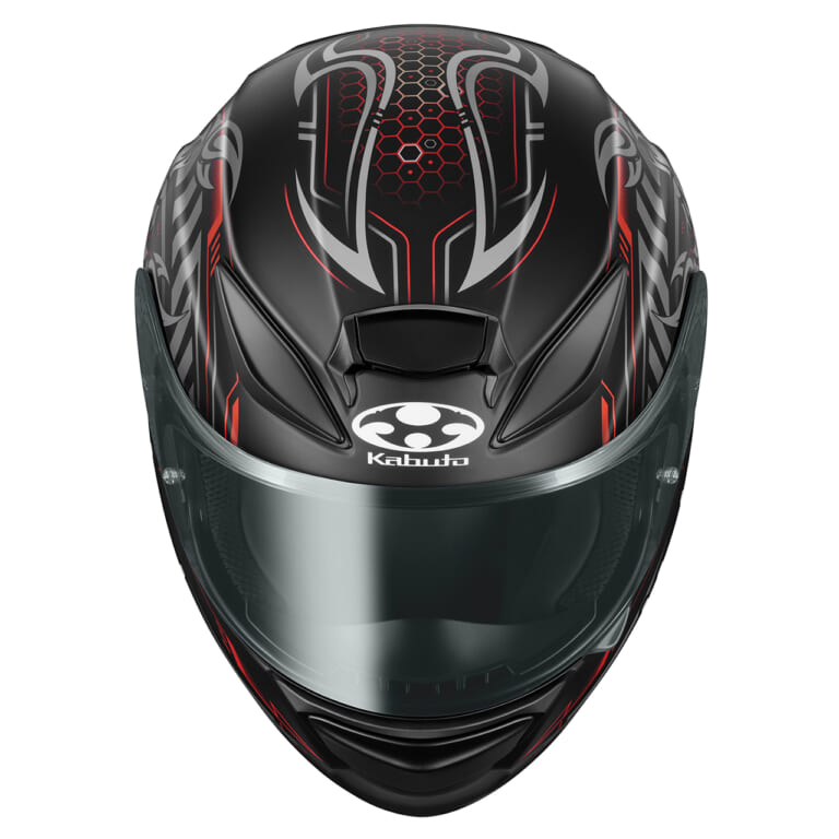 SHUMA SKALION Flat Black/Red|「涼しさ30秒」のSHUMAにサソリ柄降臨! Kabutoの新作ヘルメット『スカリオン』発売【4万円台の高コスパフルフェイス】