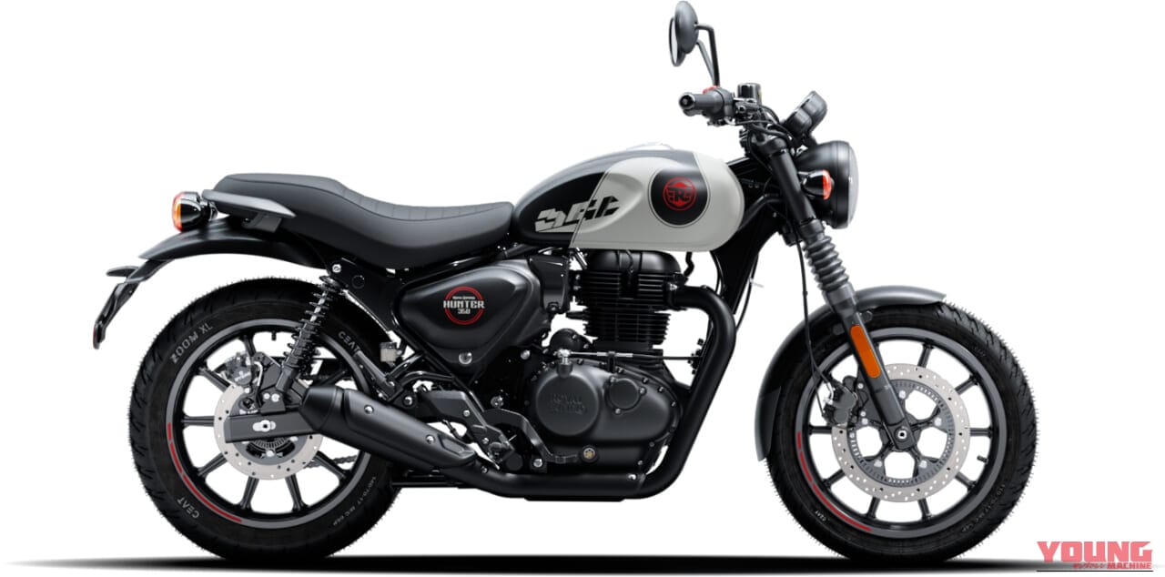 ROYALENFIELD HUNTER 350｜ストリートに映えるネオンイエロー! 65万100円で手に入る極上の相棒クルーザー・ロイヤルエンフィールド「HUNTER 350」に斬新な新色が追加